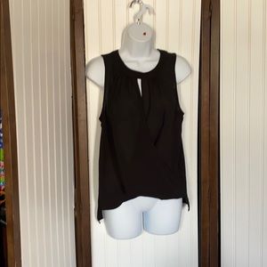 Black Very sheer sleeveless top.